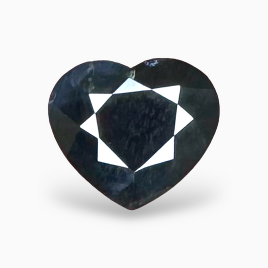 Natural Blue Sapphire 3.31 Carats in Heart Cut