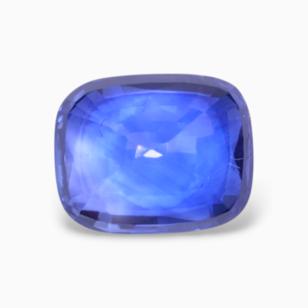 Natural Blue Sapphire 3.62 Carats Cushion Shape 9.38x7.51×4.77mm Size Certified By IDL