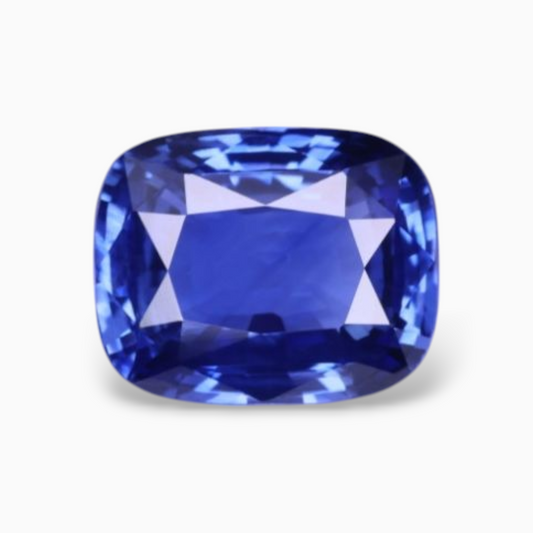 Natural Blue Sapphire 3.62 Carats Cushion Shape 9.38x7.51×4.77mm Size Certified By IDL