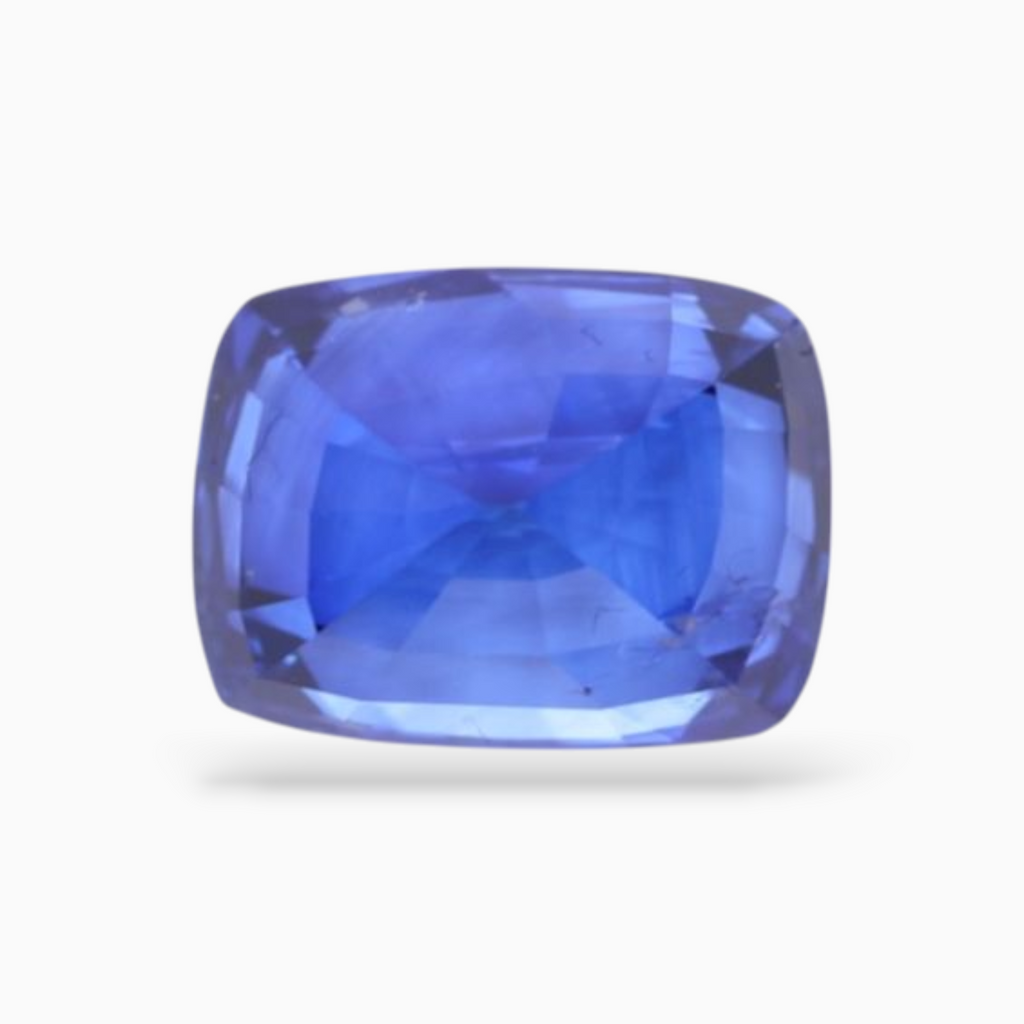 Natural Blue Sapphire 4.14 Carats Cushion Shape 9.26x6.98x6.60mm Size Certified By IDL