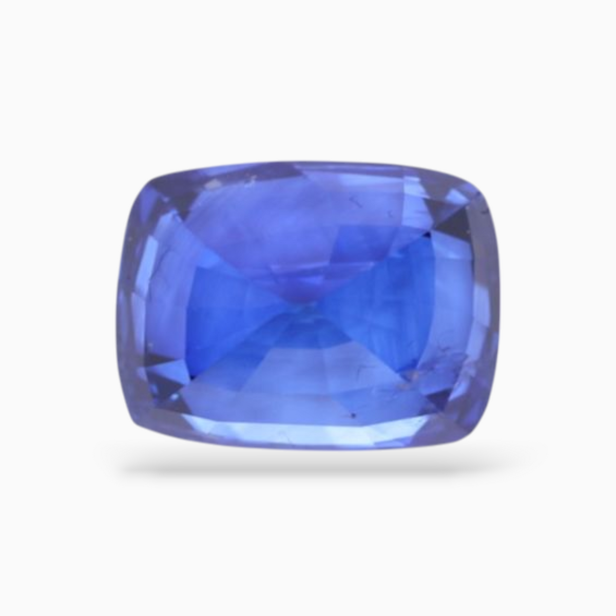 Natural Blue Sapphire 4.14 Carats Cushion Shape 9.26x6.98x6.60mm Size Certified By IDL