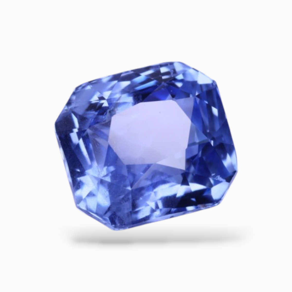Natural Blue Sapphire 4.14 Carats Octagon Shape8.73 x 7.87 x 5.88 mm Size Certified By IDL