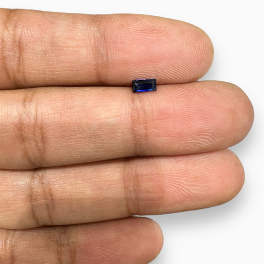 Natural Blue Sapphire Baguettes 3x1.5mm,4x2 mm, 5 X 2.5 mm  From Africa (Royal Blue)