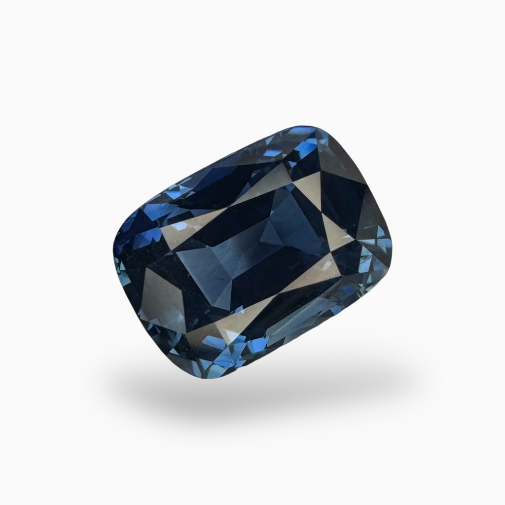 Natural Blue Sapphire Cushion Cut 4.71 Carats Lotus Certified -Basalt Related