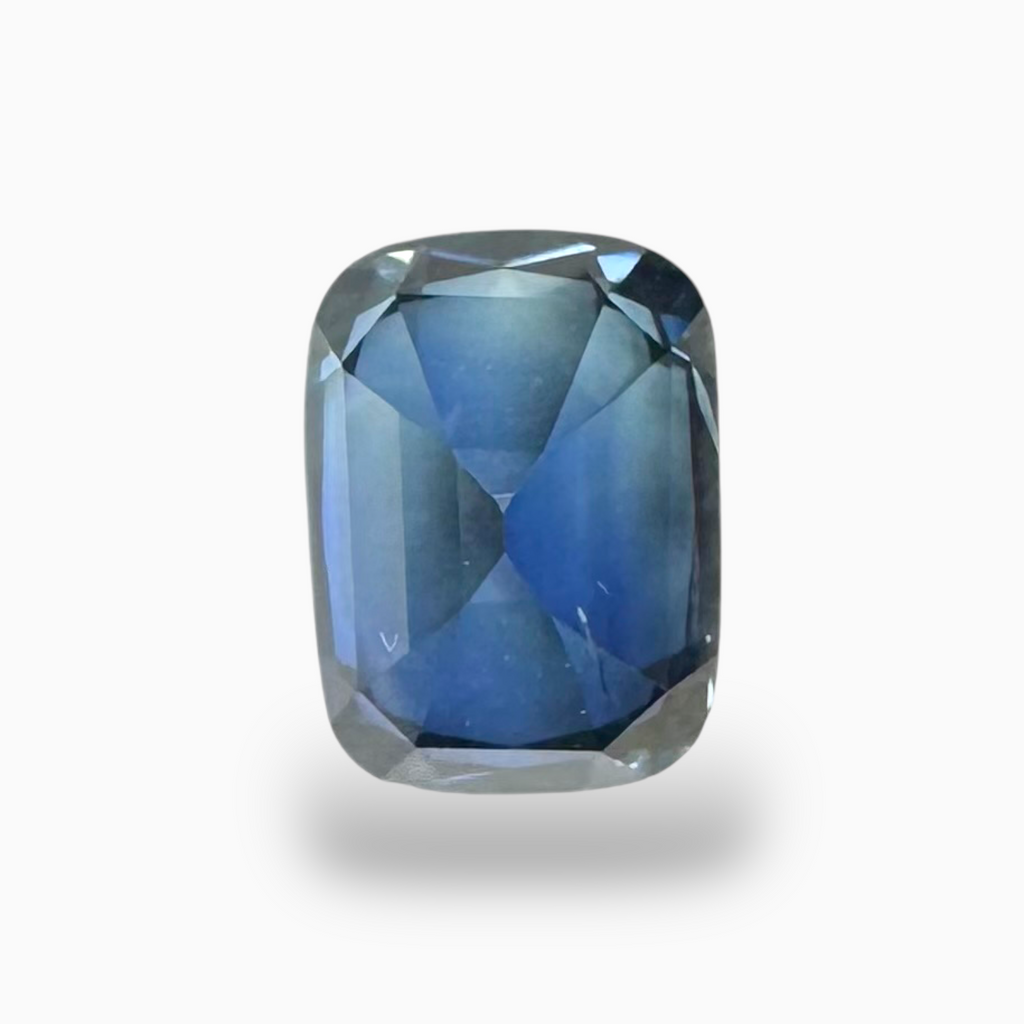 Natural Blue Sapphire Cushion Cut 4.71 Carats Lotus Certified -Basalt Related