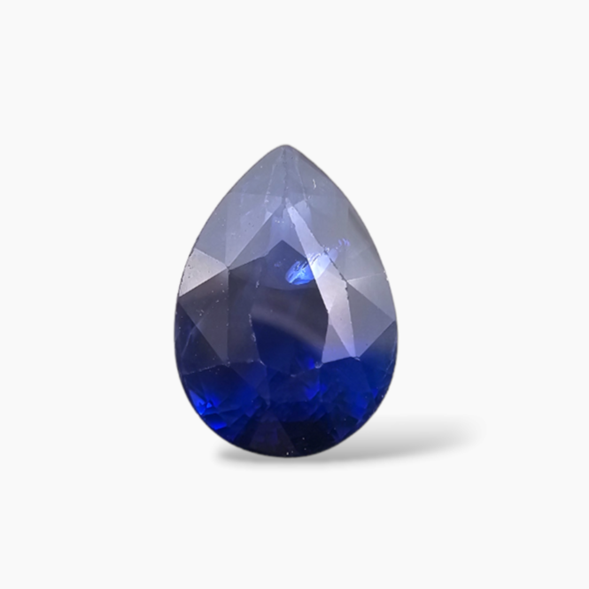 Natural Blue Sapphire Gemstone 2.02 Carats Pear Cut Shape