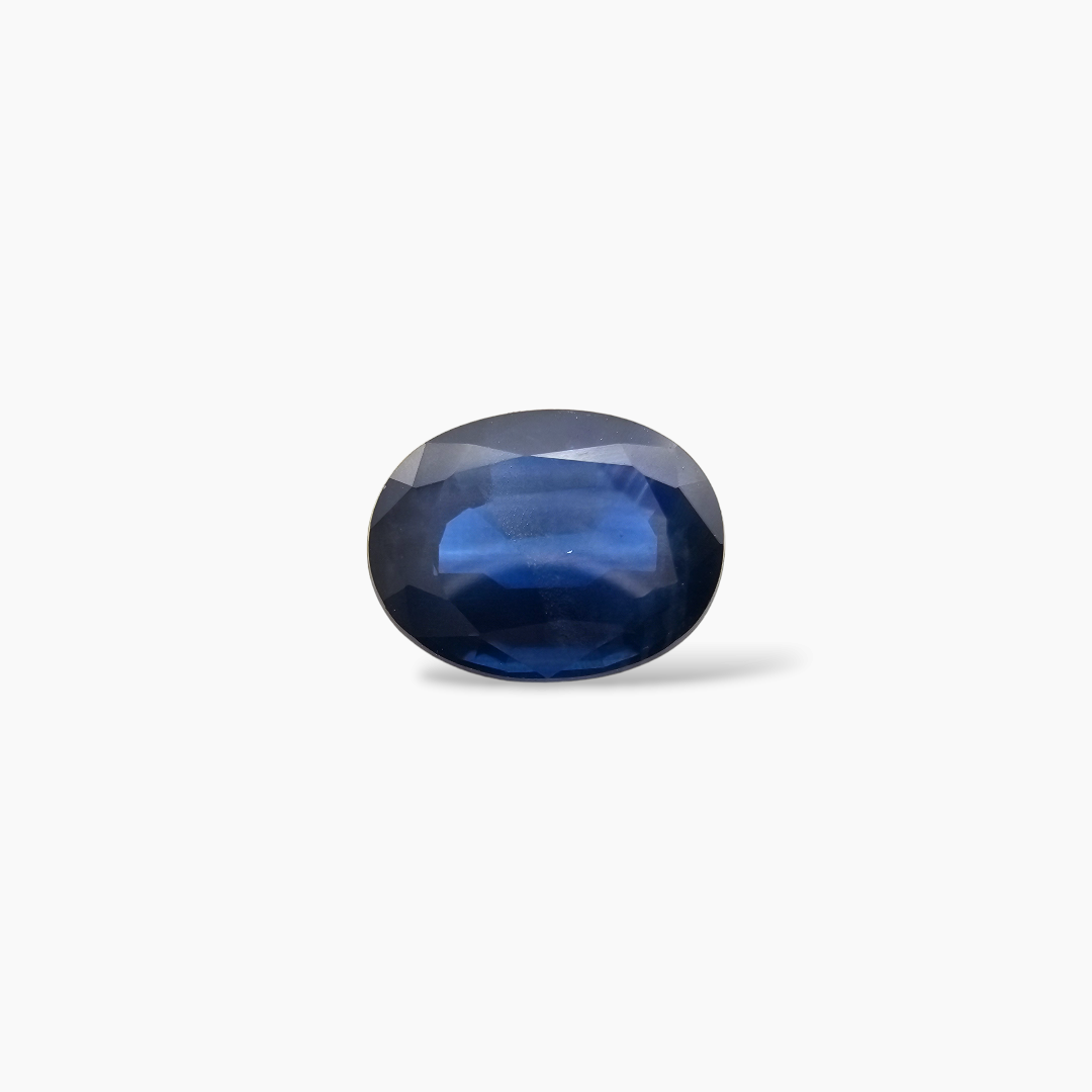 Natural Blue Sapphire Gemstone 2.4 Carats Oval Cut Shape