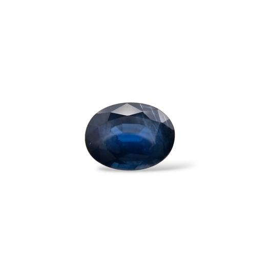 Natural Blue Sapphire Gemstone 2.7 Carats Oval Shape 9.5x7 mm