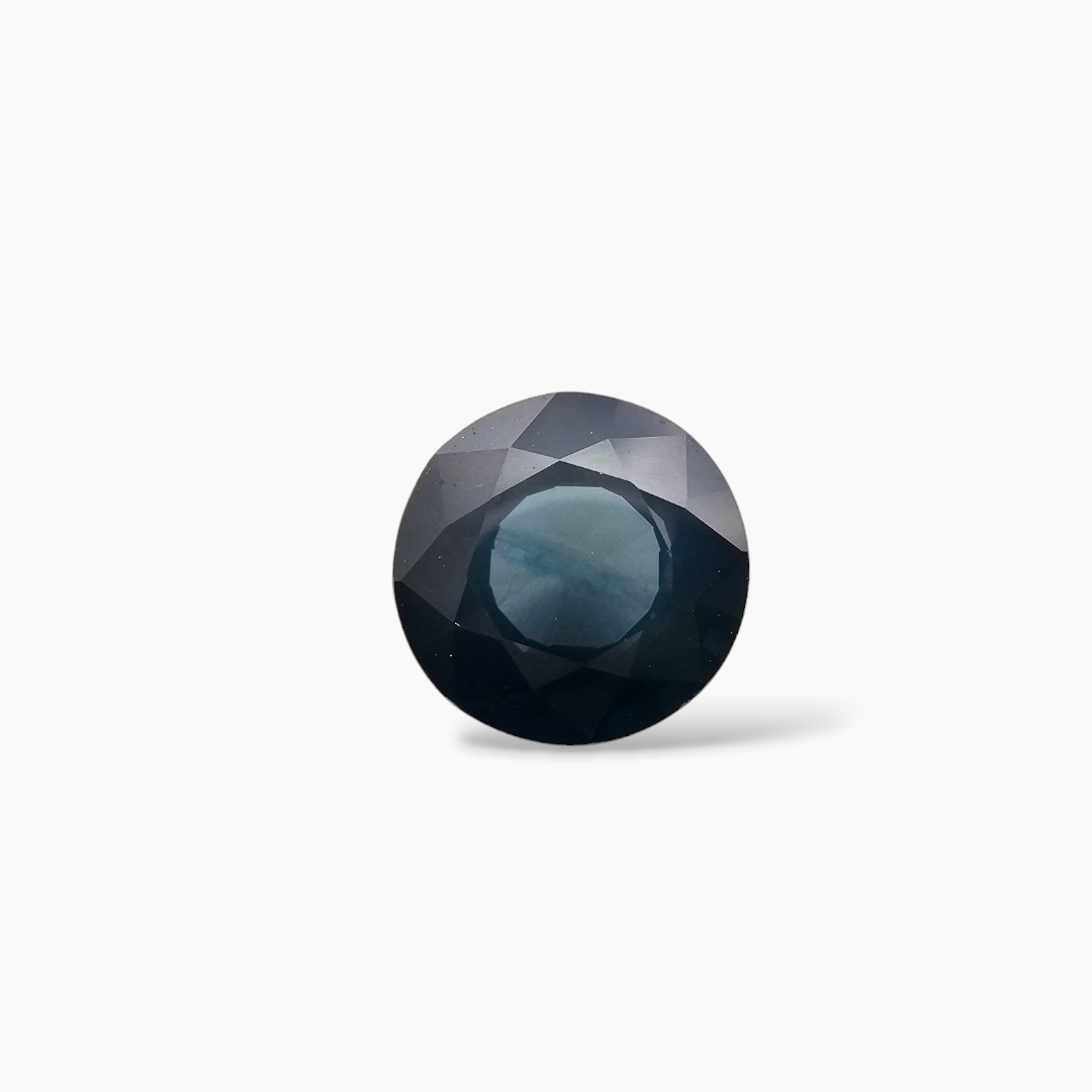 Natural Blue Sapphire Gemstone 2.82 Carats Round Cut Shape