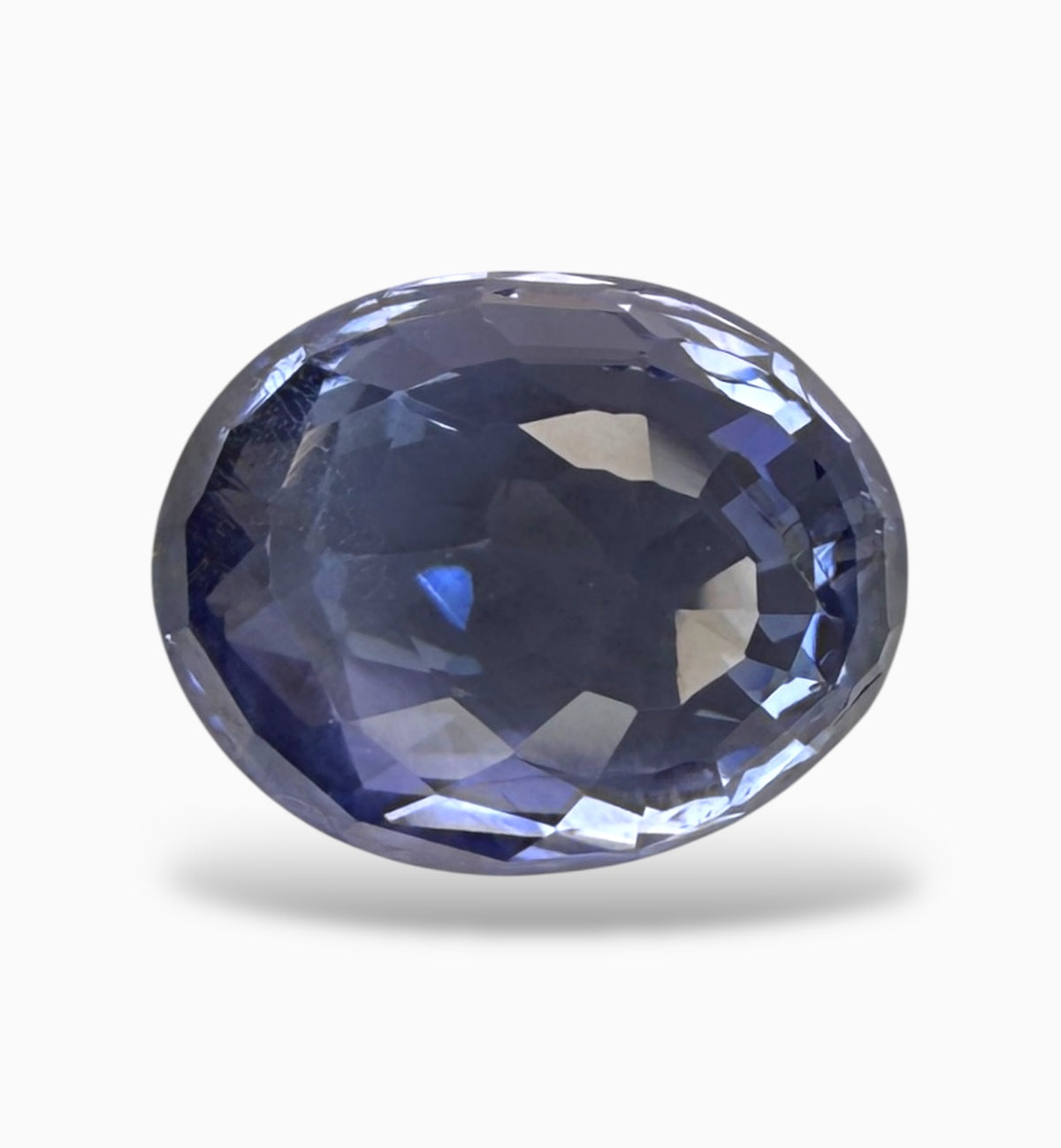 Natural Blue Sapphire Oval 4.92 Carats From Srilanka (Neelam Stone)