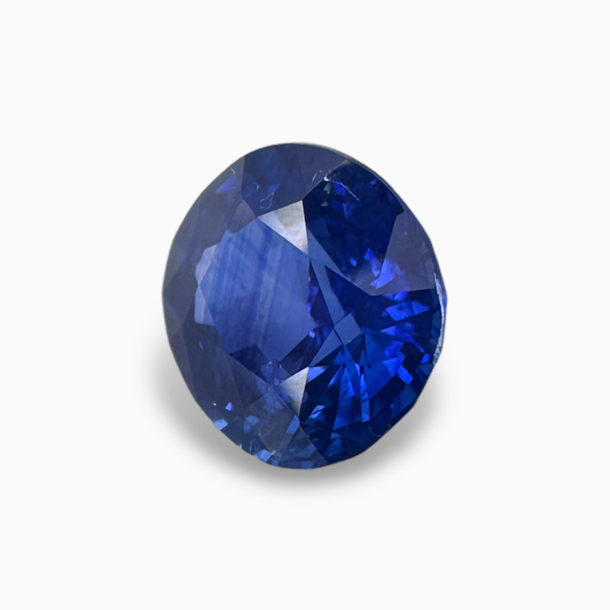 Natural Blue Sapphire Oval Cut 3.57 Carats From Srilanka -IDL Certified