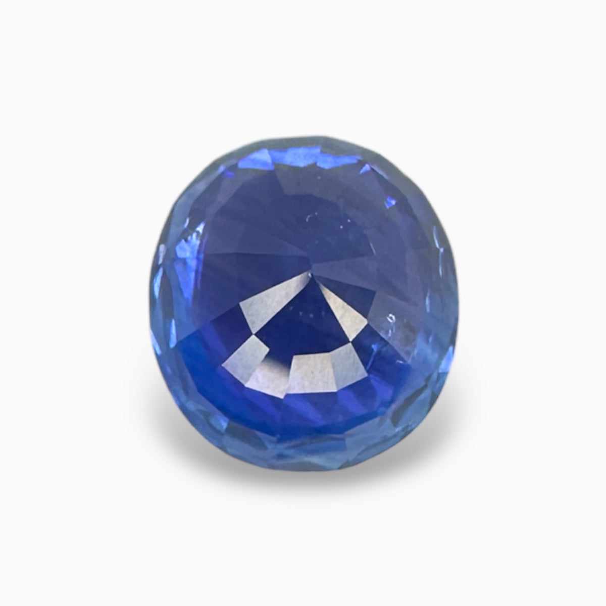 Natural Blue Sapphire Oval Cut 3.57 Carats From Srilanka -IDL Certified