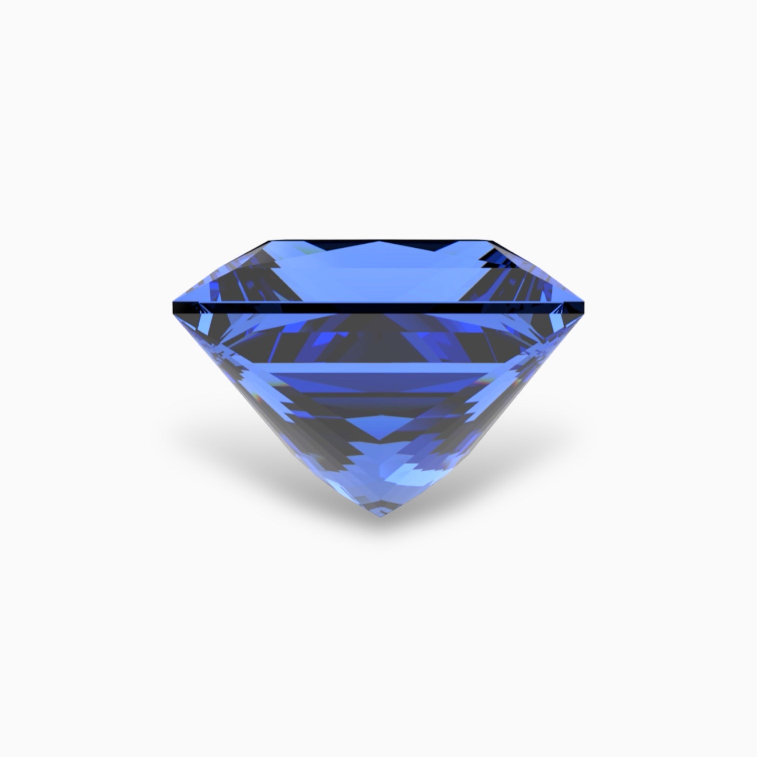 Saphir taille princesse : bleu naturel, rose, vert et jaune Saphir taille princesse : bleu naturel, rose, vert et jaune