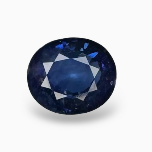 Natural Blue Sapphire Stone 1.43 Carats in Oval Shape