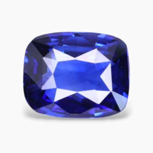 Natural Blue Sapphire Stone 1.54 Carats Cushion Shape 7.64x6.12x3.32mm Size