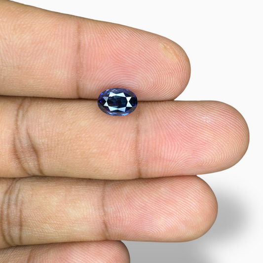 Natural Blue Sapphire Stone 1.75 ct Oval 7.98 x 5.99 x 3.98 mm