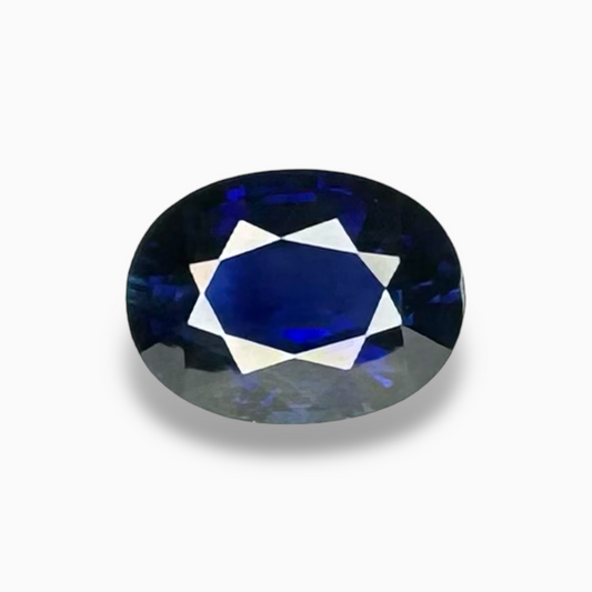 Natural Blue Sapphire Stone 1.75 ct Oval 7.98 x 5.99 x 3.98 mm