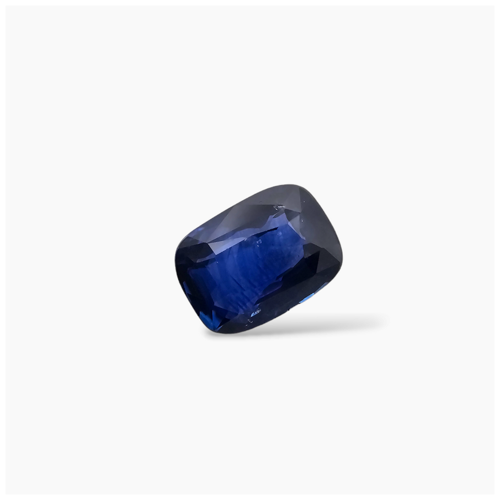 loose Natural Blue Sapphire Stone 2.01 Carats Cushion Shape 8x6 mm