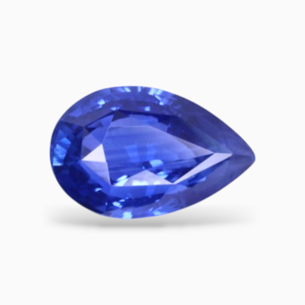 Natural Blue Sapphire Stone 2.02 Carats Pear Shape 9.08x5.92x4.51 mm Size