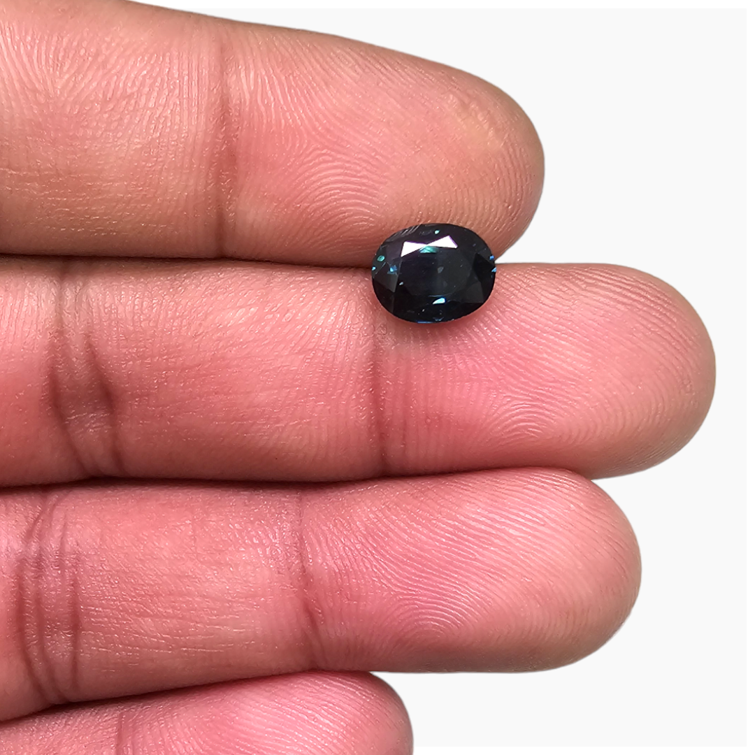 Natural Blue Sapphire Stone 2.22 Carats Oval Shape 8.2x6.8 mm 