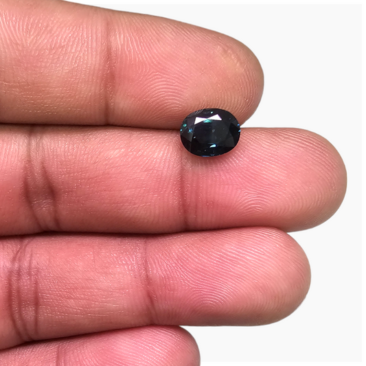 Natural Blue Sapphire Stone 2.22 Carats Oval Shape 8.2x6.8 mm 