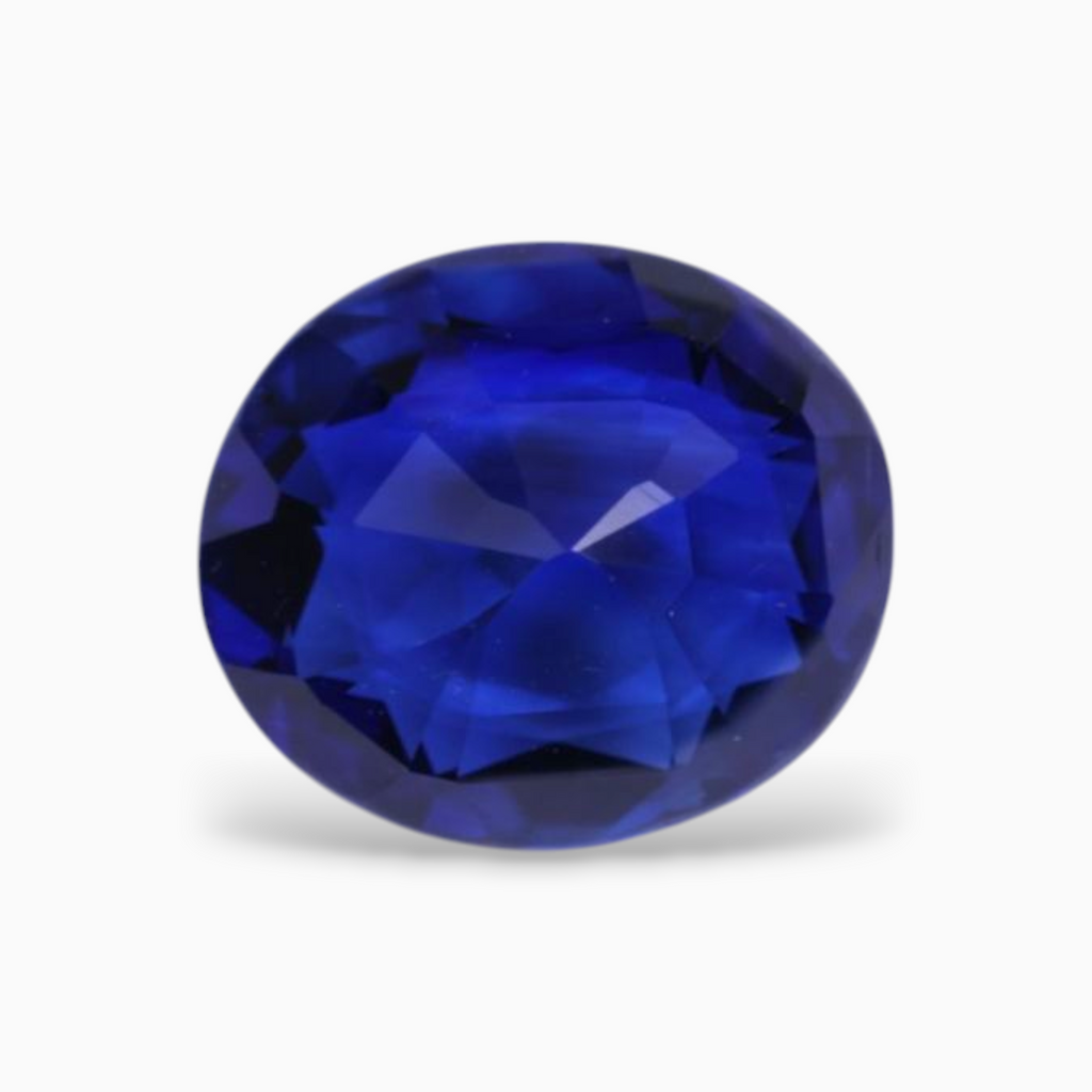 Natural Blue Sapphire Stone 2.56 Carats Oval Shape 9.03x7.83x4.22mm Size Certified By IDL