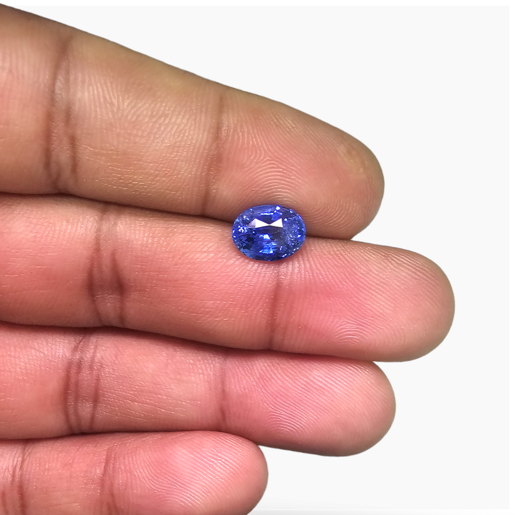 Natural Blue Sapphire Stone 2.73 Carats Oval Shape 8.91x6.81x5.13 mm