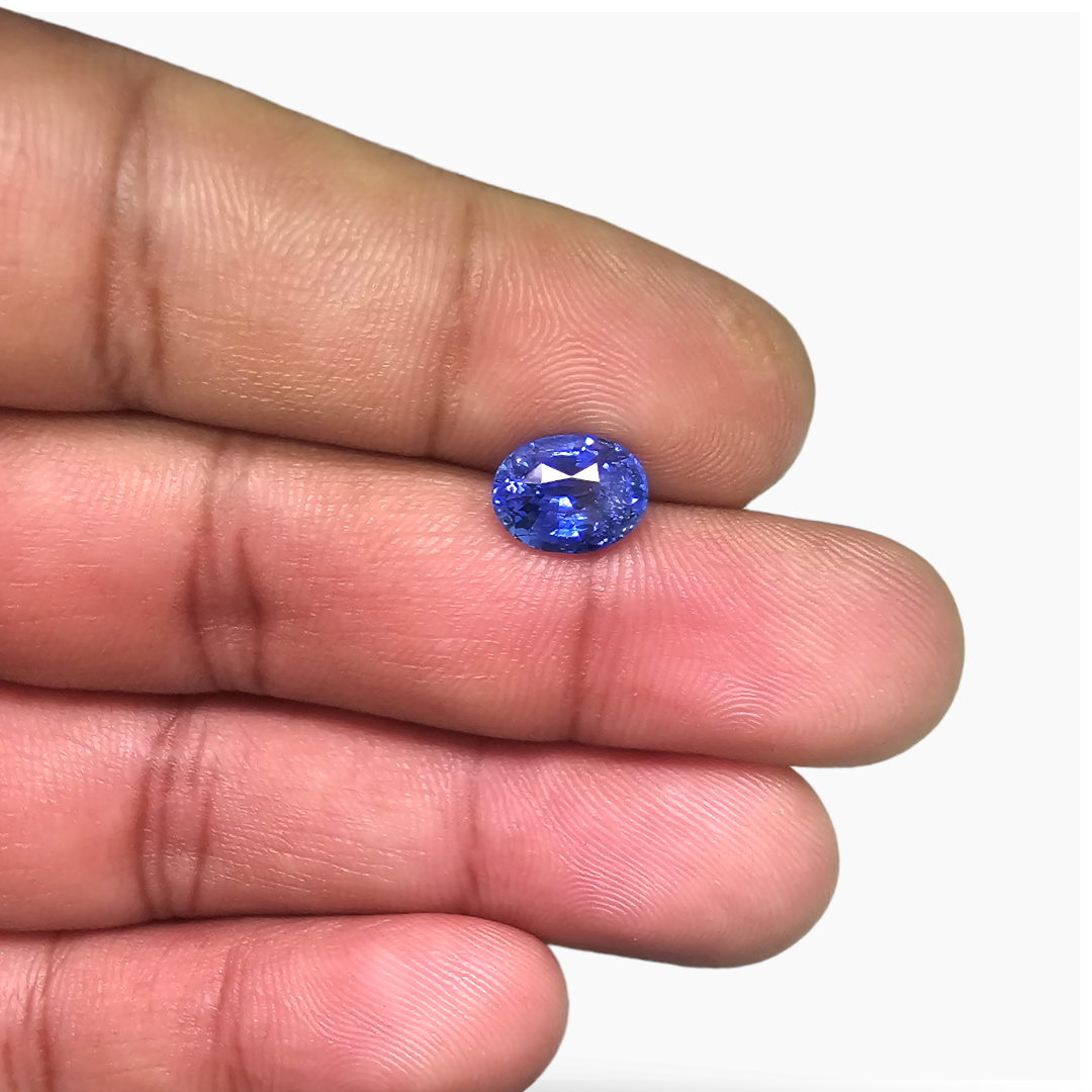 Natural Blue Sapphire Stone 2.73 Carats Oval Shape 8.91x6.81x5.13 mm