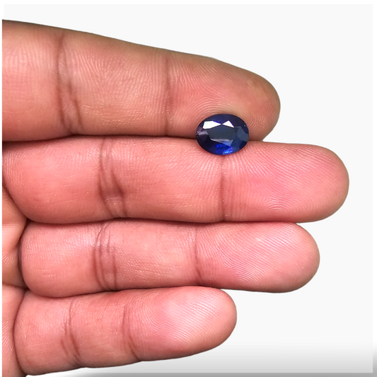 Natural Blue Sapphire Stone 2.81 Carats Oval Shape 9.83x7.51x4.13mm