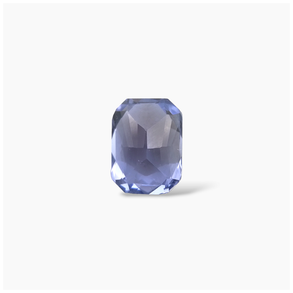 Natural Blue Sapphire Stone 3.01 Carats Emerald Cut Shape 9x6.7 mm