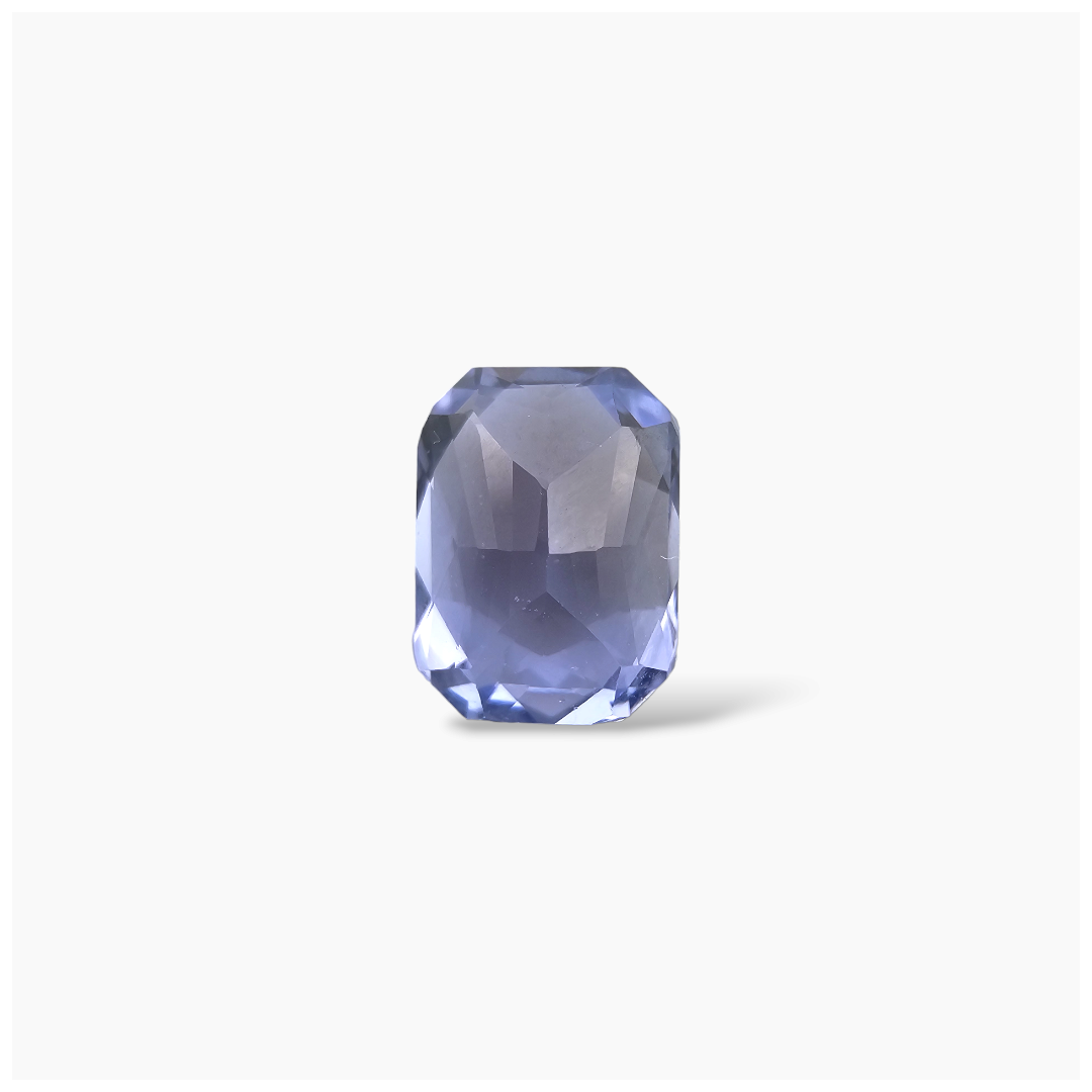 Natural Blue Sapphire Stone 3.01 Carats Emerald Cut Shape 9x6.7 mm