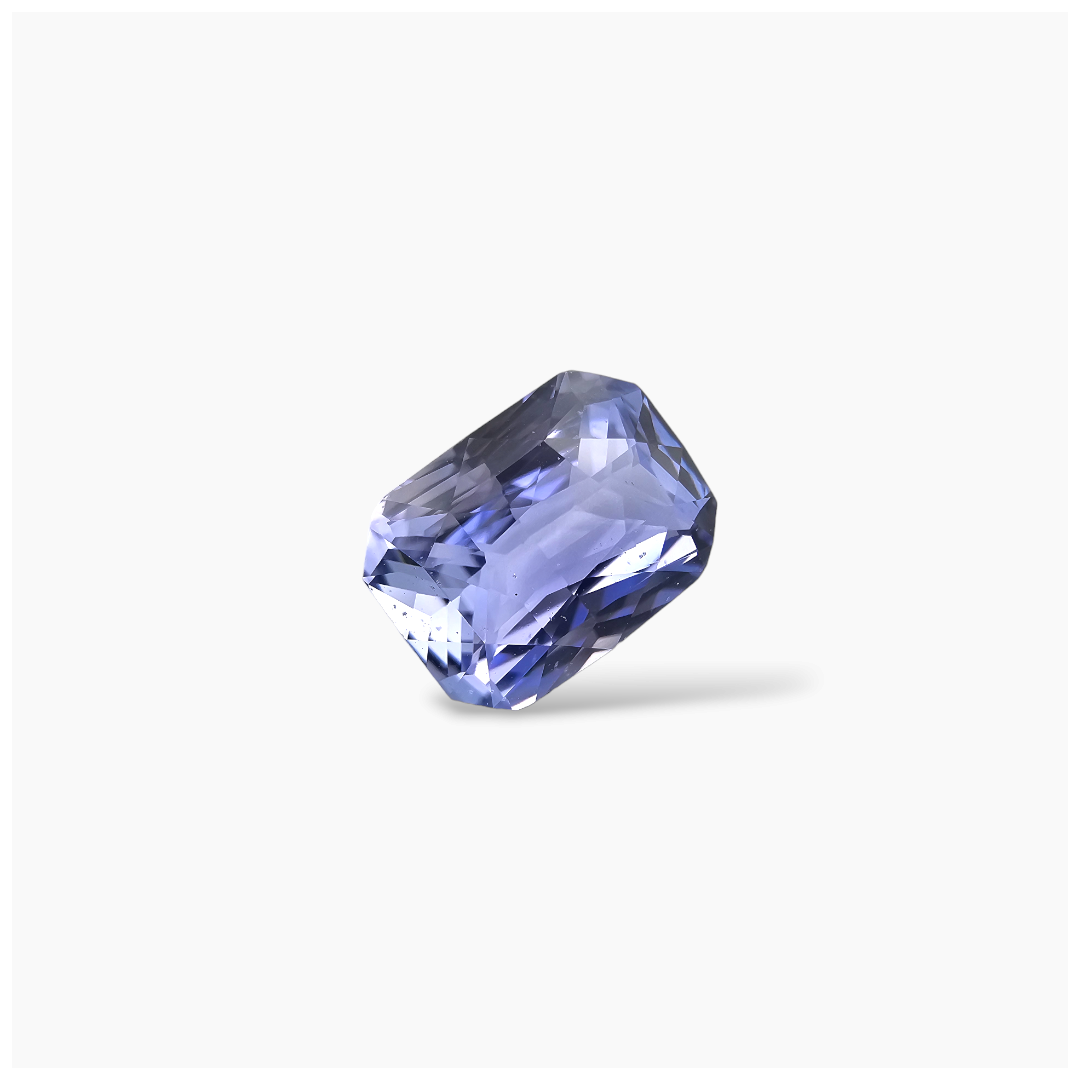 loose Natural Blue Sapphire Stone 3.01 Carats Emerald Cut Shape 9x6.7 mm