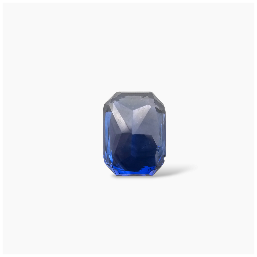 Natural Blue Sapphire Stone 3.04 Carats Emerald Cut Shape 8.6x6.5 mm 