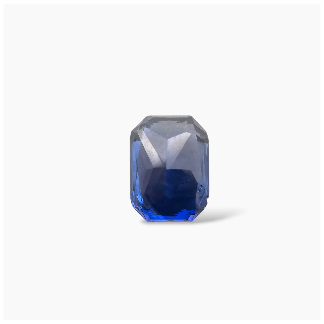 Natural Blue Sapphire Stone 3.04 Carats Emerald Cut Shape 8.6x6.5 mm 