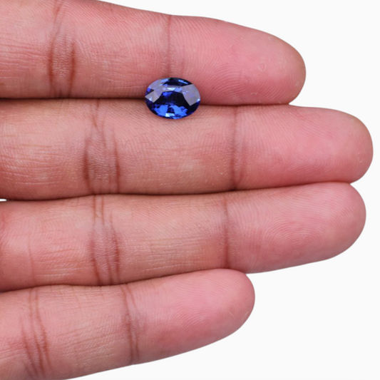Natural Blue Sapphire Stone 3.04 Carats Oval Shape 10.43x7.85x4.57mm Size