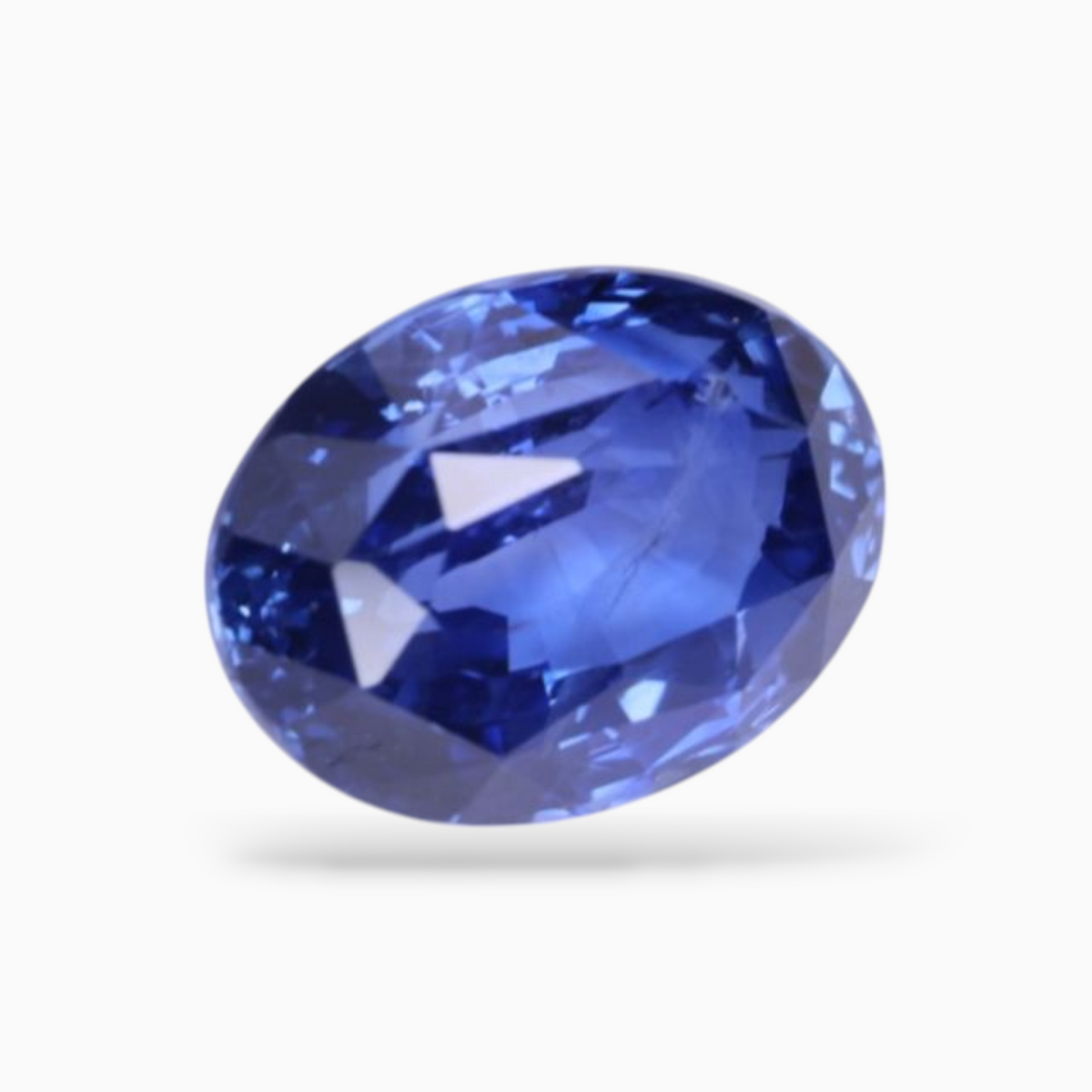 Natural Blue Sapphire Stone 3.09 Carats Oval Shape 9.36×7.18x5.10mm Size Certified By IDL