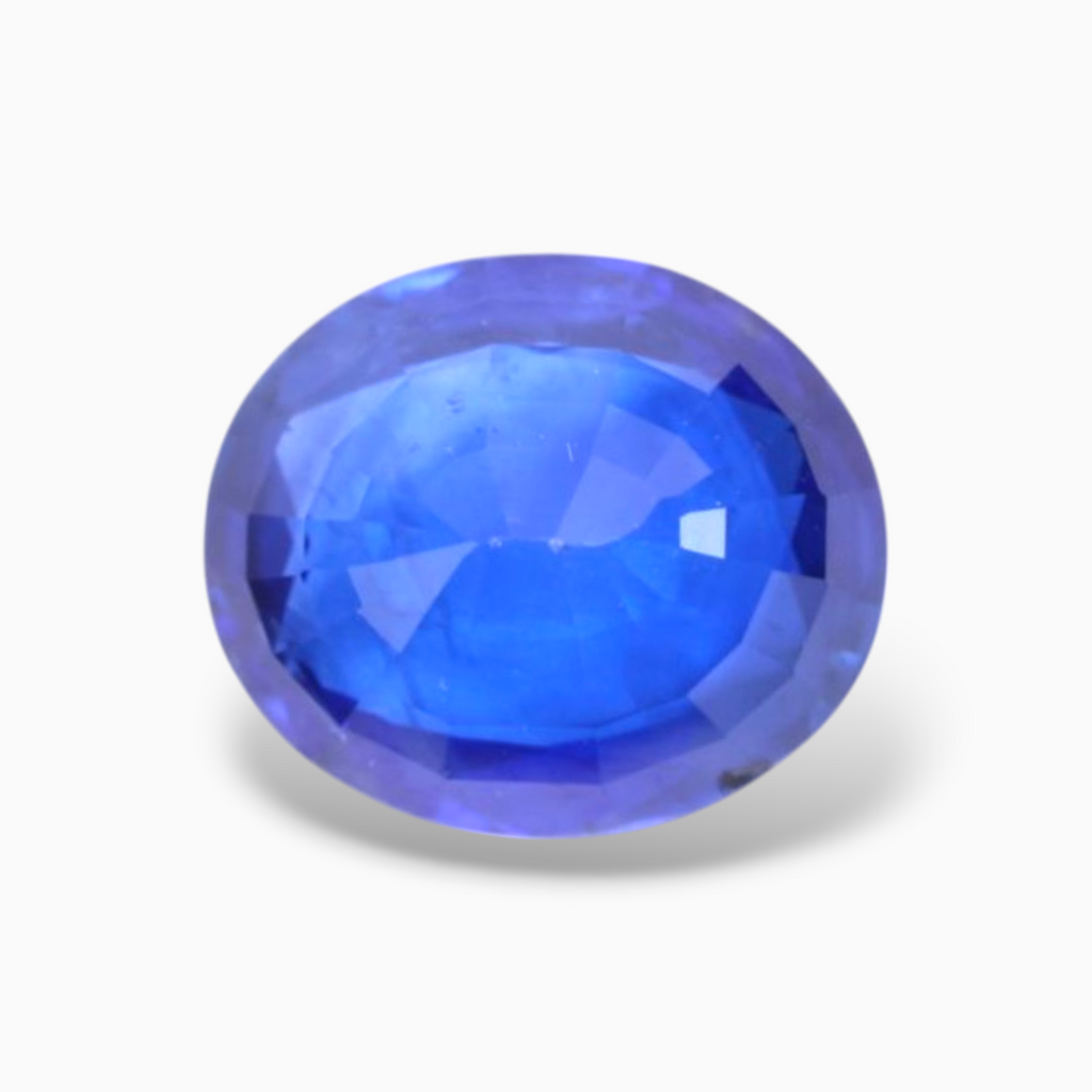 Natural Blue Sapphire Stone 3.09 Carats Oval Shape 9.49x8.14×4.32mm Size