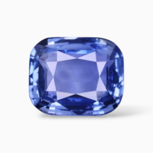 Natural Blue Sapphire Stone 3.10 Carats Cushion Shape 9.11x7.56x4.03mm Size