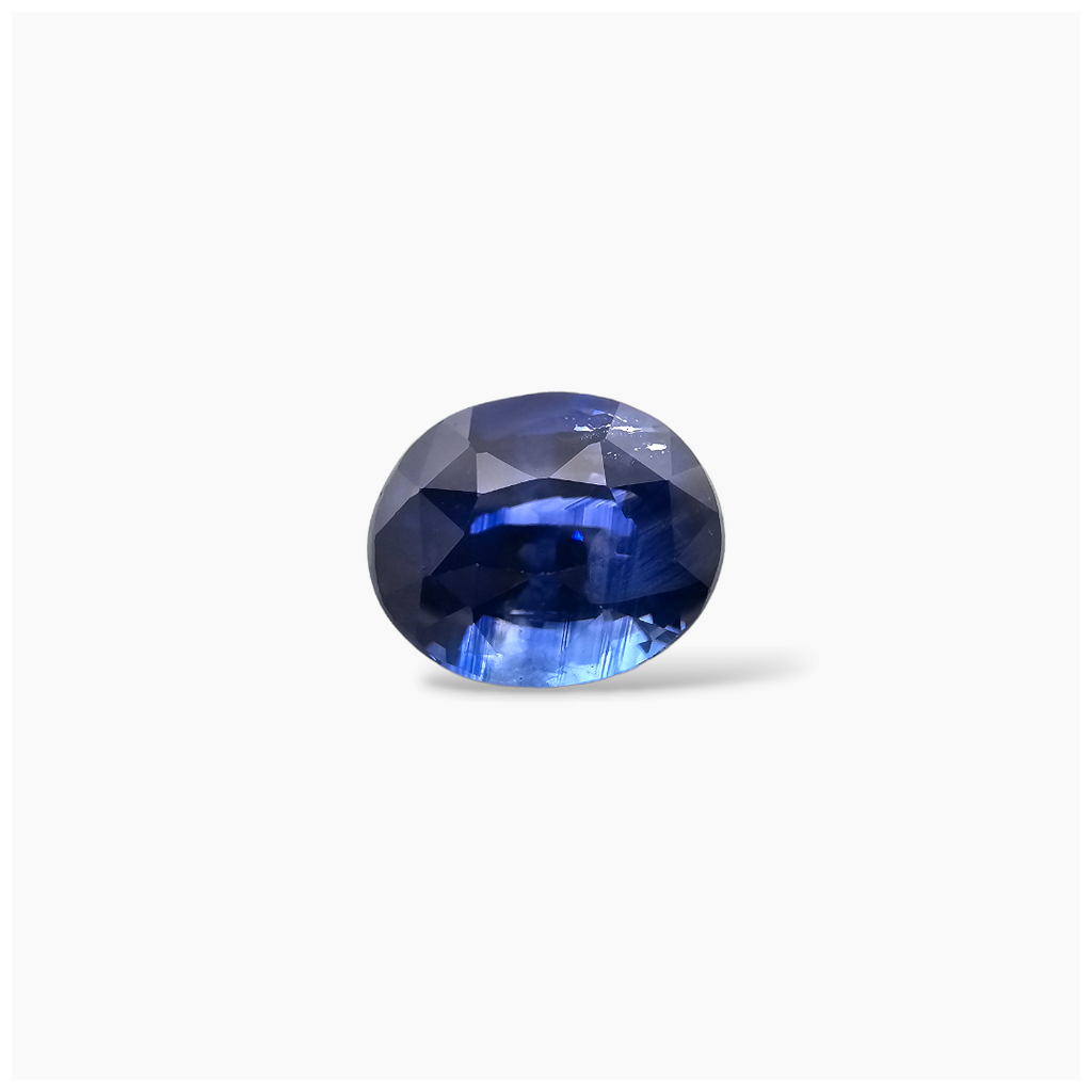 buy Natural Blue Sapphire Stone 3.21 Carats Oval Shape 9.2X7.6 mm