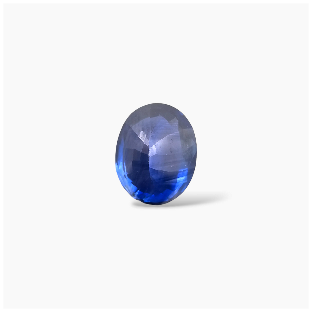 shop Natural Blue Sapphire Stone 3.21 Carats Oval Shape 9.2X7.6 mm
