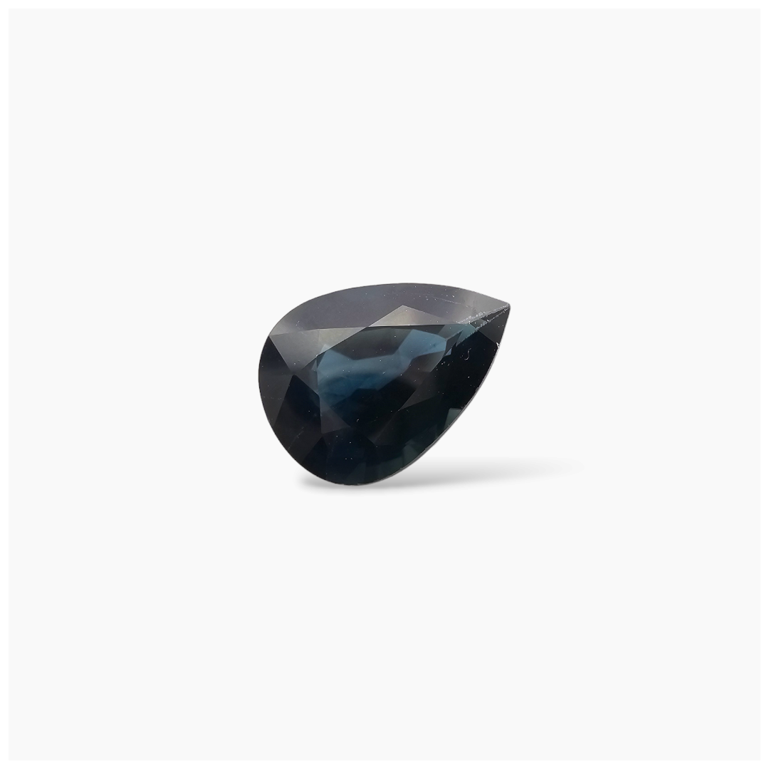 loose Natural Blue Sapphire Stone 3.32 Carats Pear Shape 11x8 mm