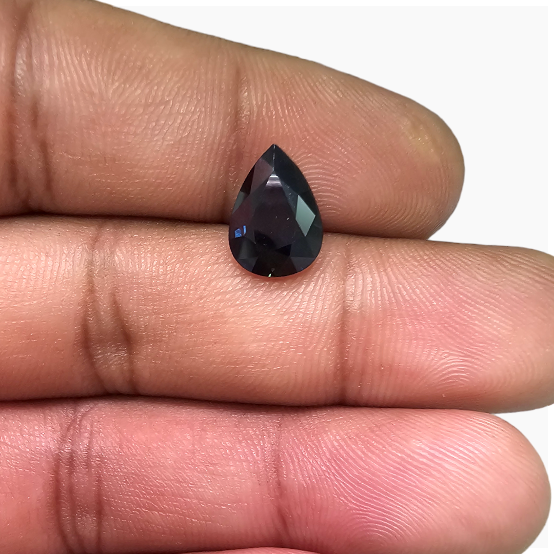 Natural Blue Sapphire Stone 3.32 Carats Pear Shape 11x8 mm