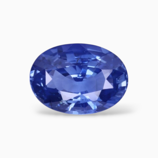 Natural Blue Sapphire Stone 3.55 Carats Oval Shape 10.59x7.60x4.99 mm Size