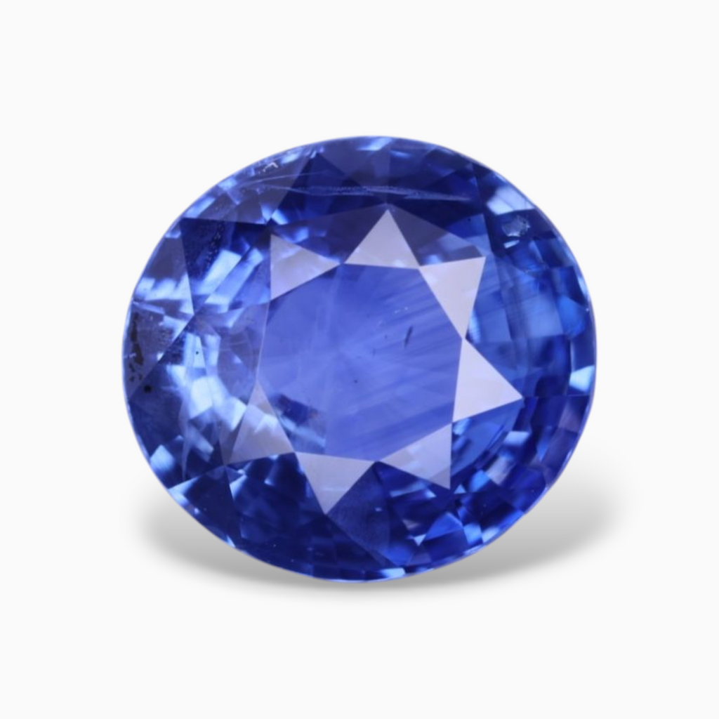 Natural Blue Sapphire Stone 3.56 Carats Oval Shape 9.56×8.96x5.19mm Size