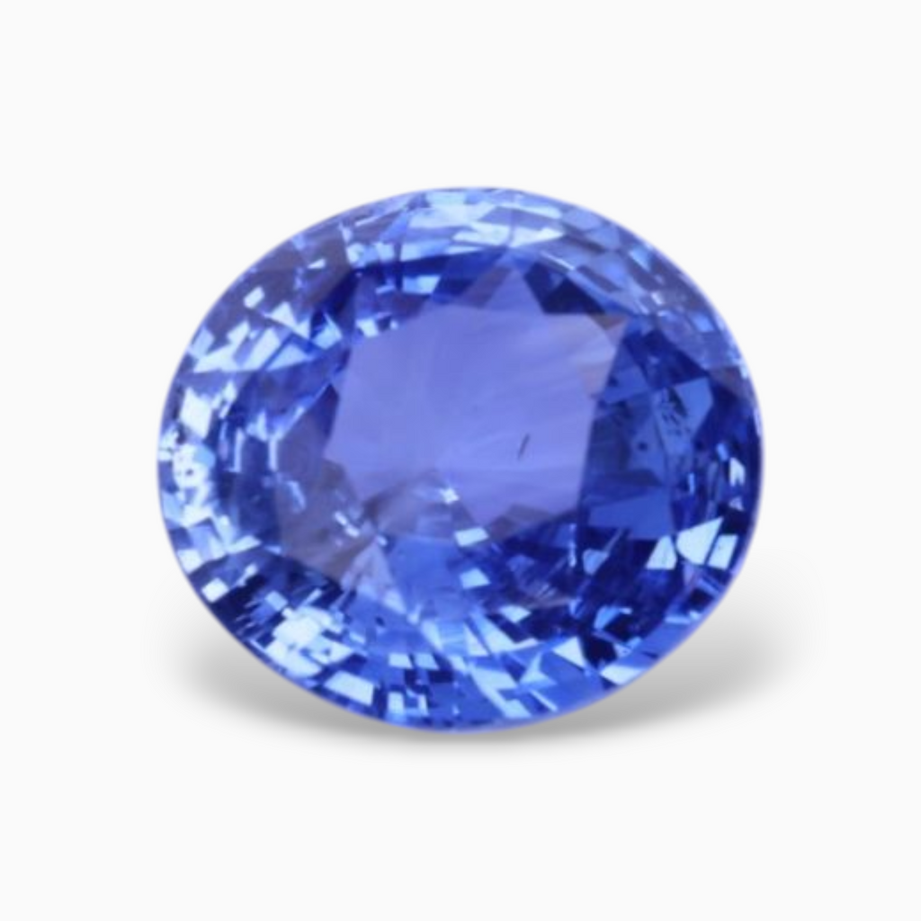 Natural Blue Sapphire Stone 3.56 Carats Oval Shape 9.56×8.96x5.19mm Size