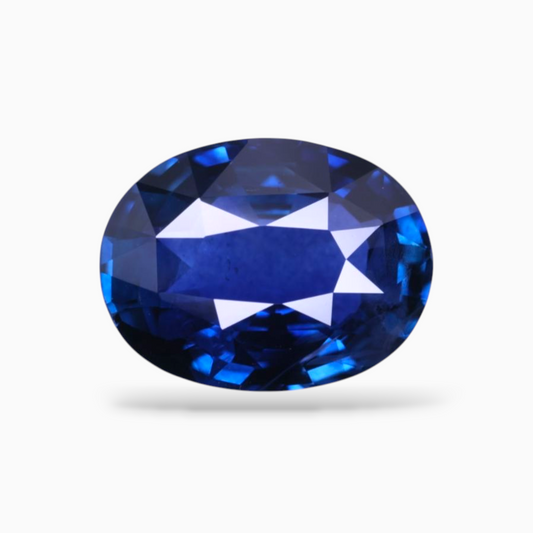 Natural Blue Sapphire Stone 3.61 Carats Oval Shape 10.82x8.25x4.75mm Size