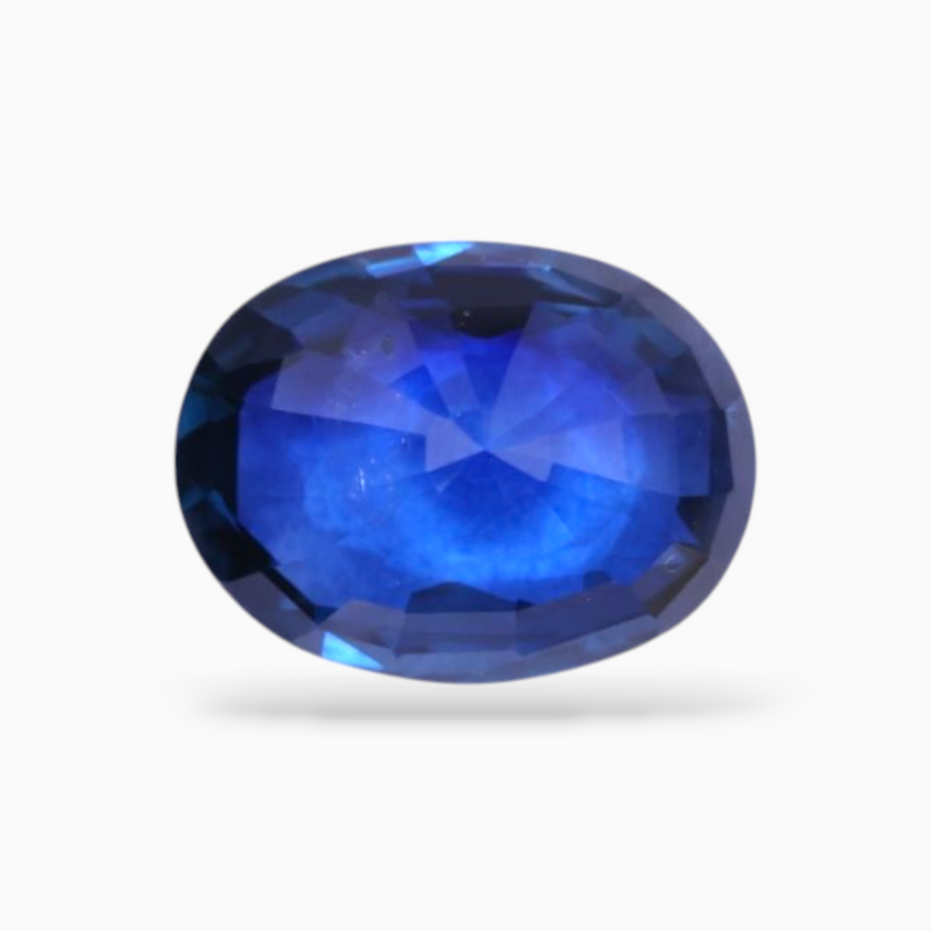 Natural Blue Sapphire Stone 3.61 Carats Oval Shape 10.82x8.25x4.75mm Size