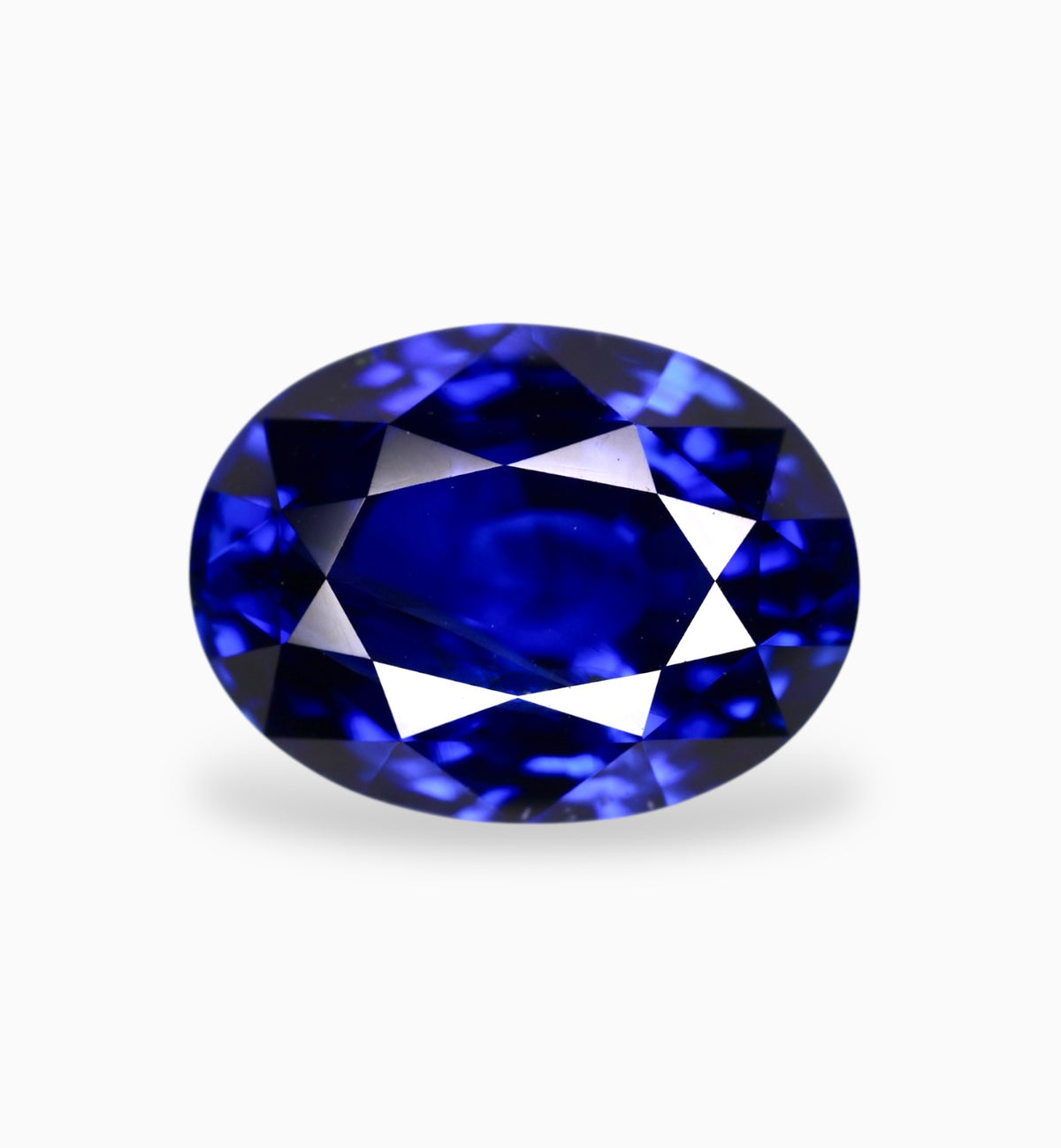 Natural Blue Sapphire Precious Stone 3.83 Carats 9.94x7.38mm
