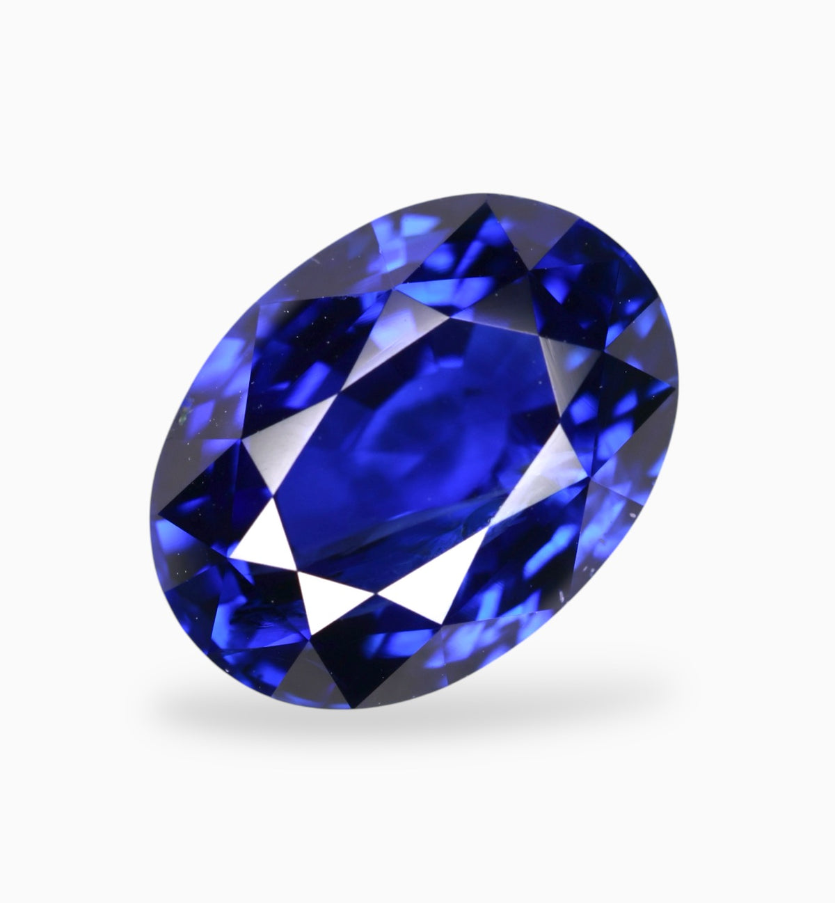 Natural Blue Sapphire Precious Stone 3.83 Carats 9.94x7.38mm