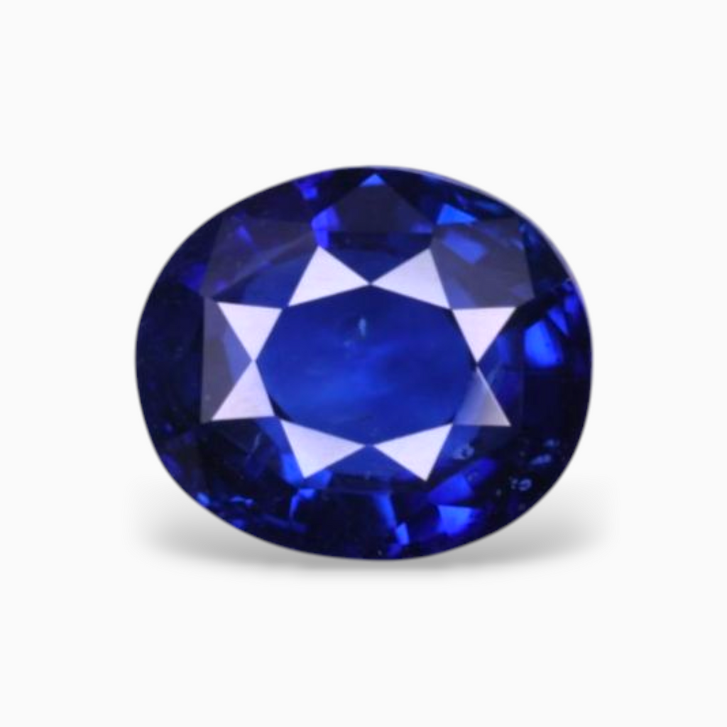 Natural Blue Sapphire Stone 3.98 Carats Oval Shape 9.36×7.18x5.10mm Size Certified By IDL